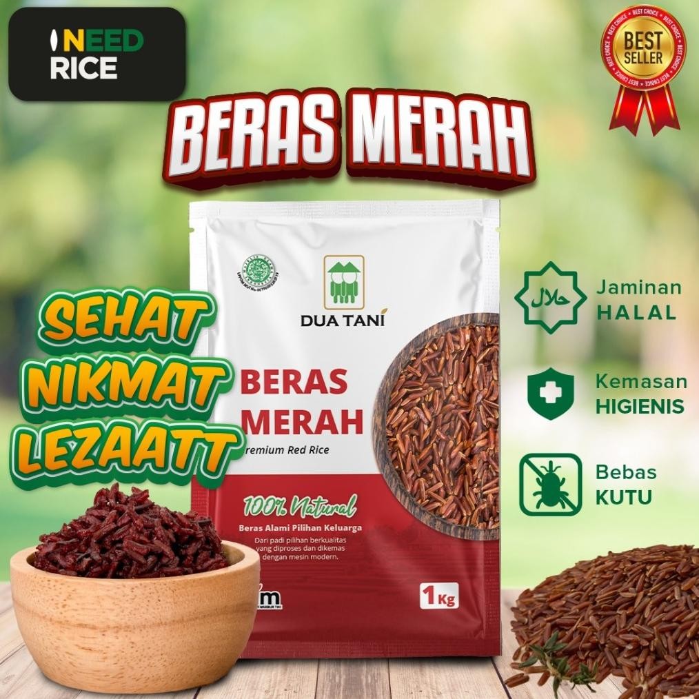 

Beras Merah Dua Tani 1kg -HALAL Cocok Untuk Diet dan Kualitas terjamin