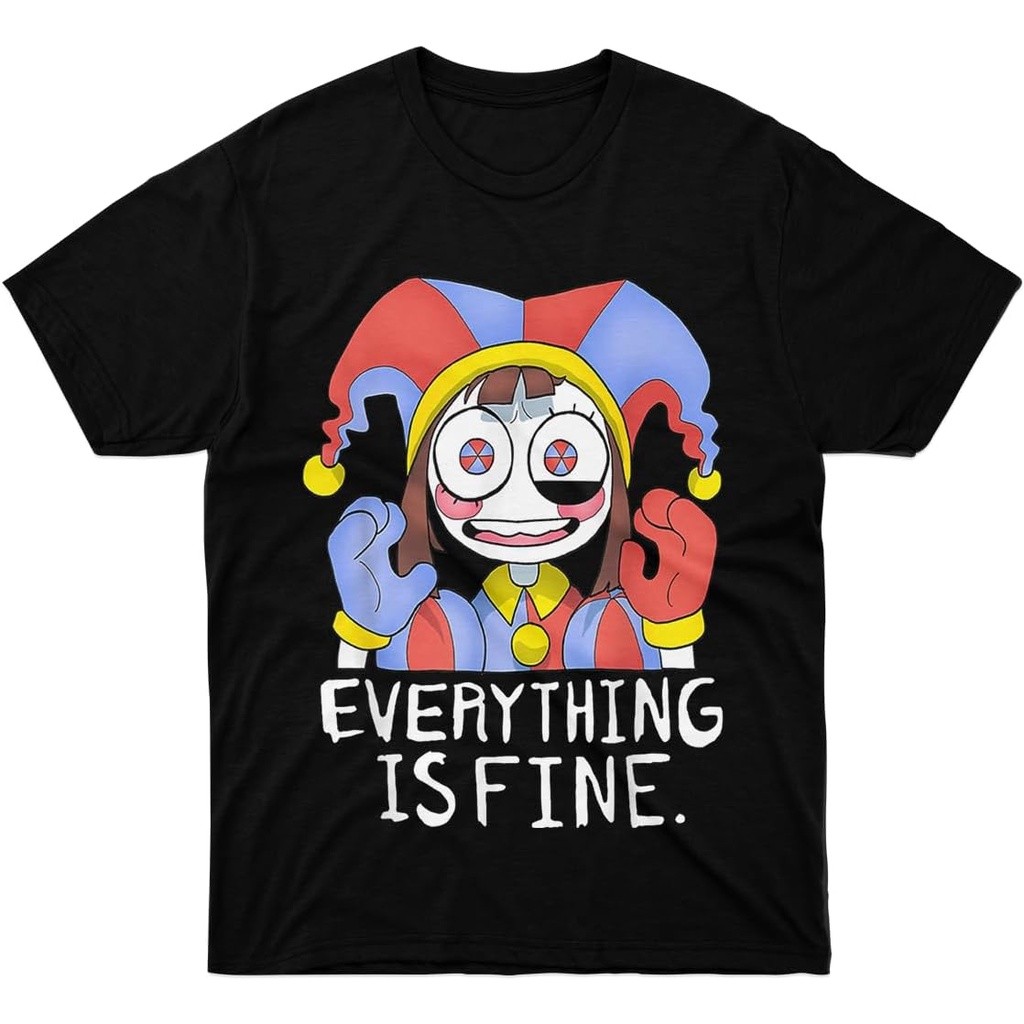 Kaos Digital Gadis Sirkus Anak Laki-laki Lengan Pomni Semua Hadiah untuk Pria adalah Keluarga Baik W