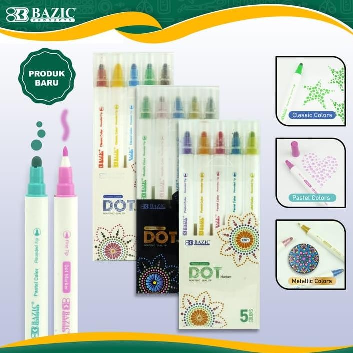 

KEKINIAN BAZIC DOT MARKER DUAL TIP TERLARIS