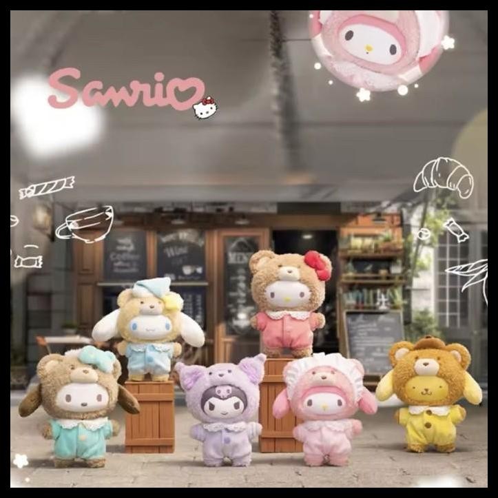 Ready Sanrio Family Latte Baby Vinyl Plush Blind Box Plushie Miniso Kuromi Hello Kitty Toptoy Top To
