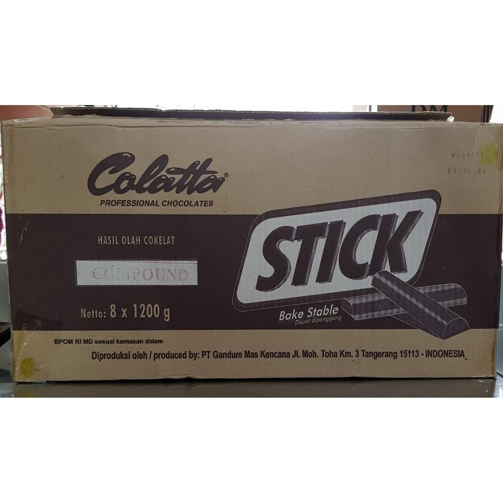 

Colatta Stick Bake Stable 1.2kg Coklat Compound Batang Stik GROSIR