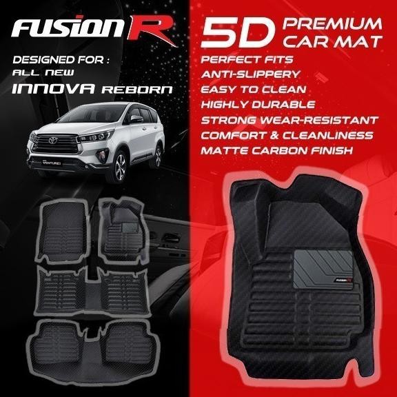 Fusion R Karpet Mobil 5D Innova Reborn / Premium Car Carpet Carbon