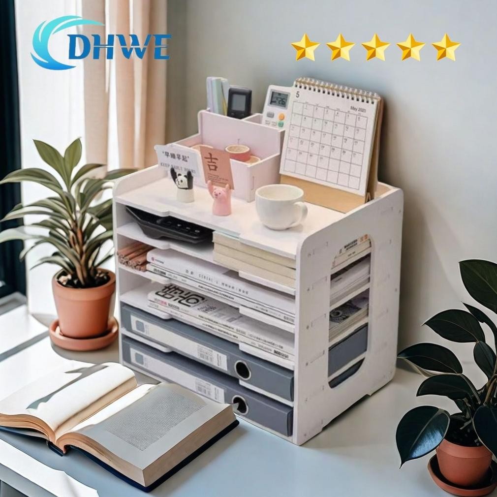 TERMURAH DHWE Rak File Organizer Penyimpanan Kertas HVS Surat Dokumen Serbaguna Siap kirim