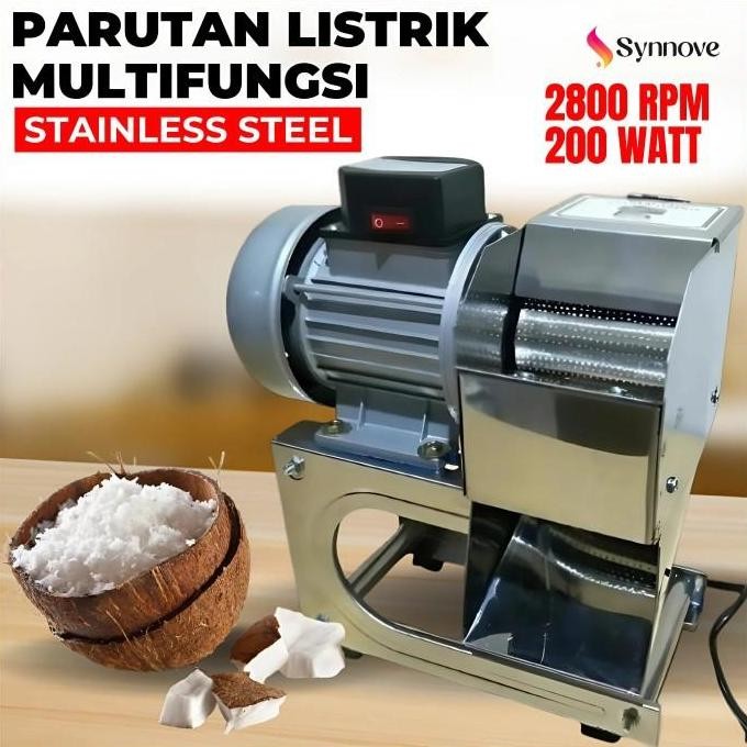 Promo | Parutan Kelapa Full Stainless Steel Mesin Parutan Parut Kelapa Listrik Ubi Singkong Parutan 