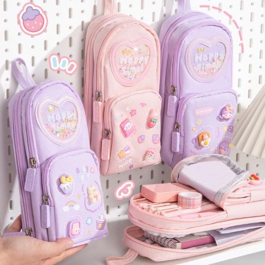 

READY STOK Tempat Pensil Anak Lucu Sekolah Korea Karakter Kapasitas Besar Aesthetic 6 Sekat Aesthetic Siap kirim