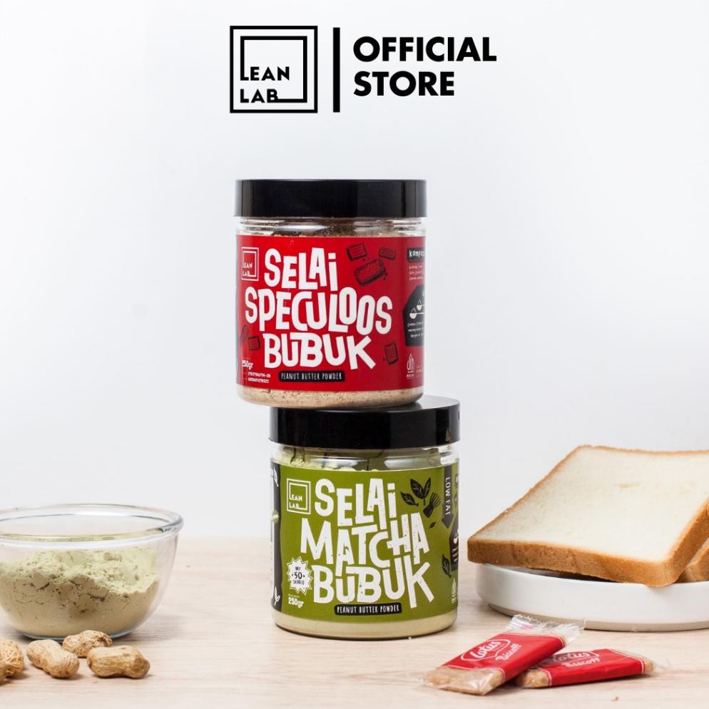 

Lean Lab Selai Matcha Starter Pack (250Gr X2) Selai Bubuk Rendah Lemak Rendah Kalori Rendah Gula (Baru)