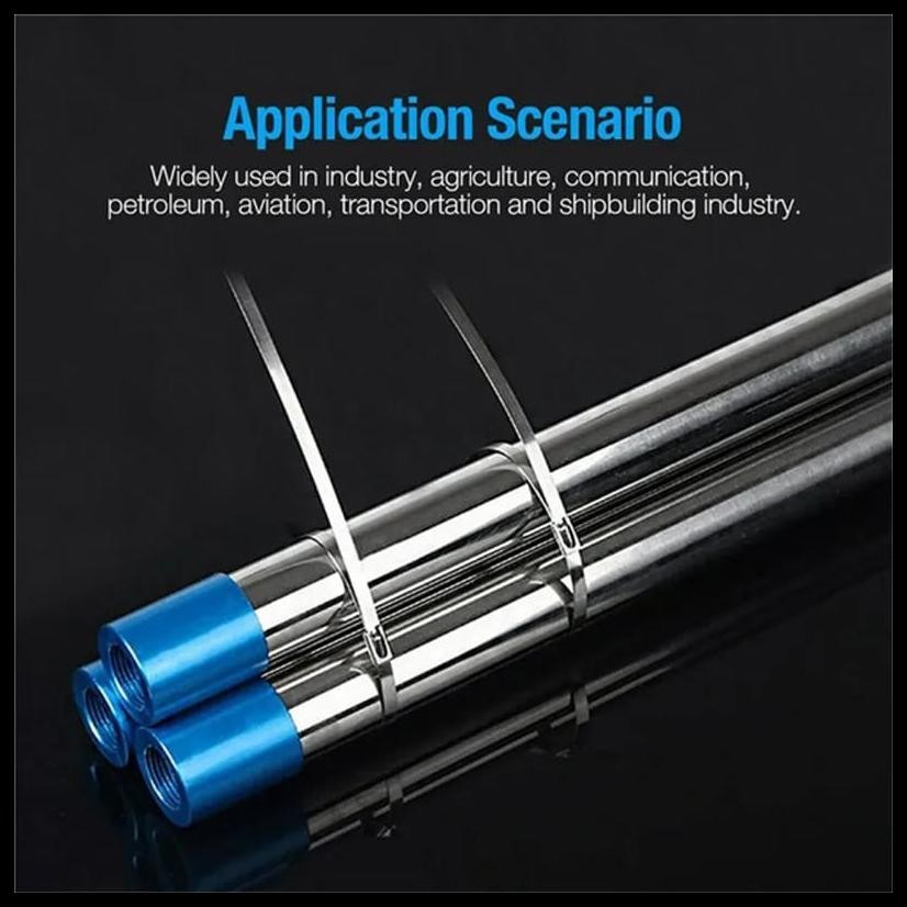 

XM - KABEL TIES STAINLESS 4.6MM ANTI KARAT CABLE TIES STAINLESS HIGH QUALITY