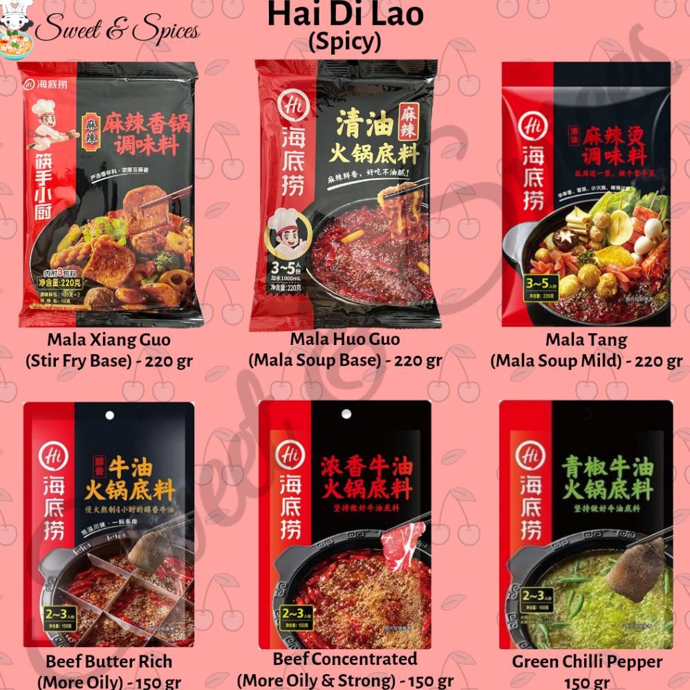 

Haidilao Bumbu Shabu Mala Hotpot Sup Hai Di Lao Soup Seasoning