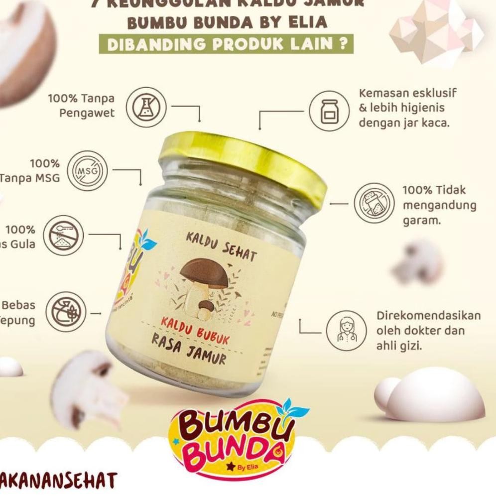 

Bumbu Bunda Elia BPOM Kaldu MPASI / Kaldu Anak / Kaldu Bayi Non Gula Garam / Kaldu Non MSG