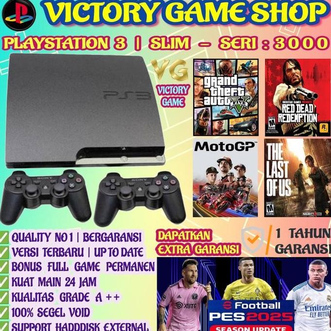 PS3 | PS 3 | PS3 SLIM | PS 3 SLIM | PLAYSTATION 3 SLIM | BERGARANSI 1 TAHUN Berkualitas