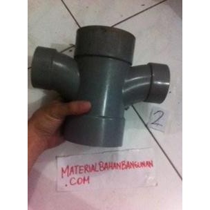 Large Radius Double Tee D Rucika Sambungan Pipa Air Wavin 4 X 4 Inch Murah