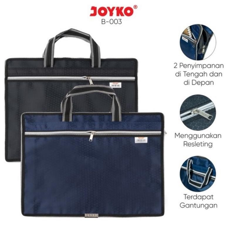 

READY STOK Tas Dokumen Joyko B-003 Hitam & Biru Multifungsi Siap kirim