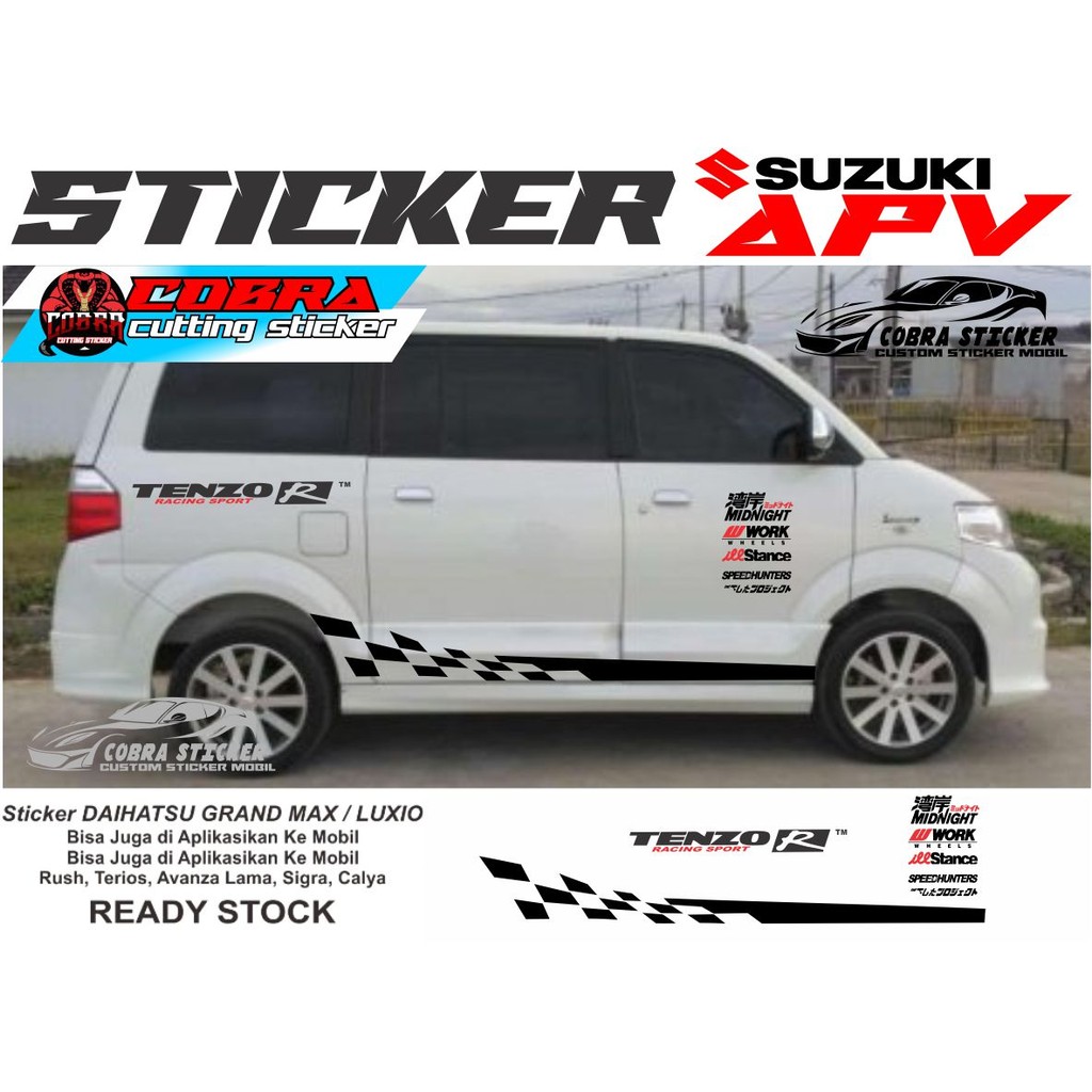 STICKER STIKER APV CUTTING STICKER BODY SAMPING MOBIL SUZUKI APV ARENA