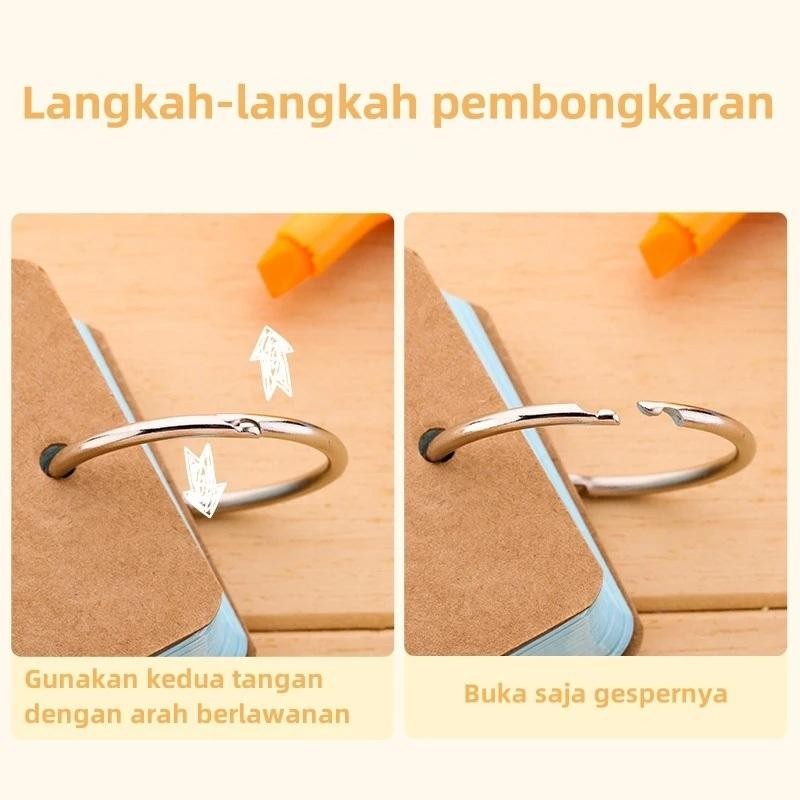 

Flash Card Warna-Warni/Flash Card Polos 50 Lembar Pastel Free Ring Notes Ring Memo Ring