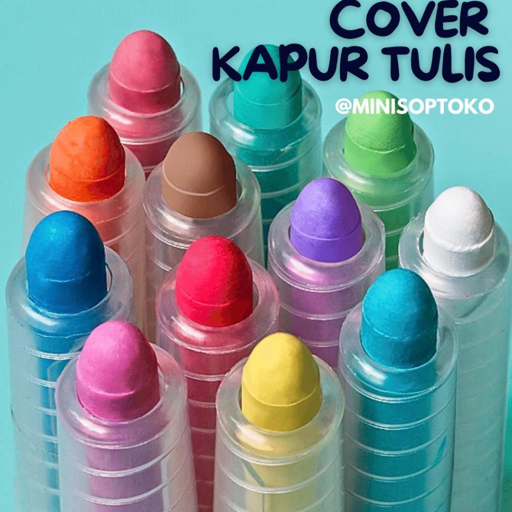 

New Minisoptoko Kapur Tulis Blackboard Chalk Water Based Anti Bebas Debu Warna Warni Berwarna Cover Holder Kapur Tulis Nov0066