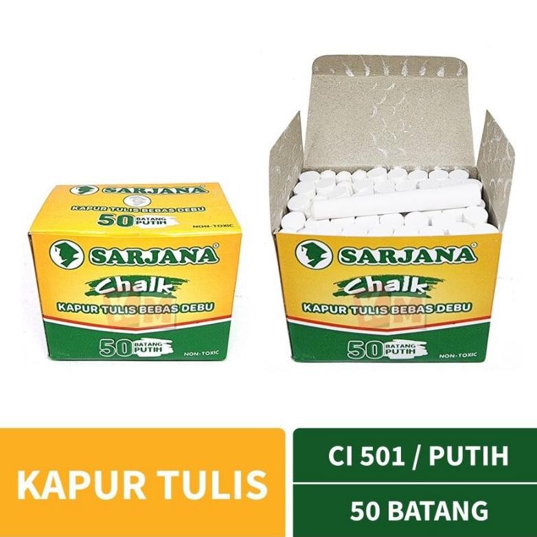 

Terbaru Kapur Tulis Sarjana Bebas Debu +Free Buble Wrap( 1Pak/50Batang ) Aman Terbaik