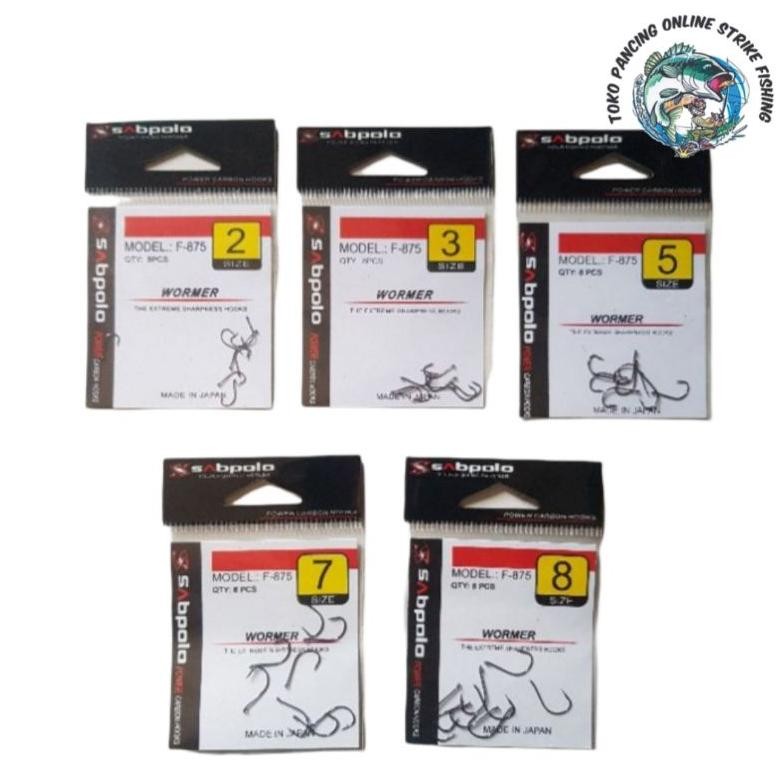 Terlaris Kail Pancing/Mata Pancing Sabpolo Wormer Tipis,Kuat Dan Tajam Kailp000998