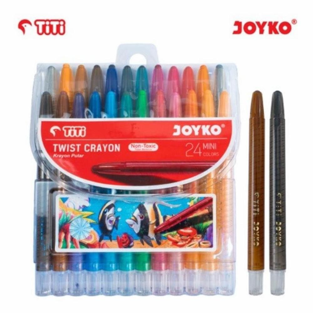 

Crayon Putar Titi Joyko 24 Mini Aman Balita