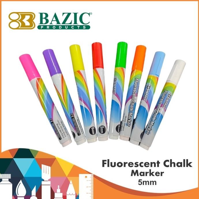 

Hemat Bazic Fluorescent Chalk Marker / Bazic / Spidol Bazic / Bazic Fluorescent Chalk Marker 5Mm Paling Laris