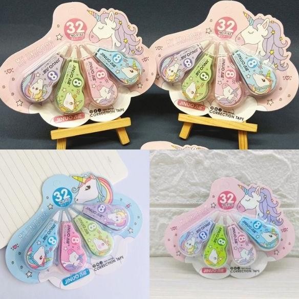 

Special Price Sms Correction Tape Karakter 4 In 1 Penghapus Pulpen Roll Isi 4Pcs Karakter Lucu Unicorn Penghapus Pena Tip-Ex Kertas Mini 4In1 Tip Ex Set 4 Pcs