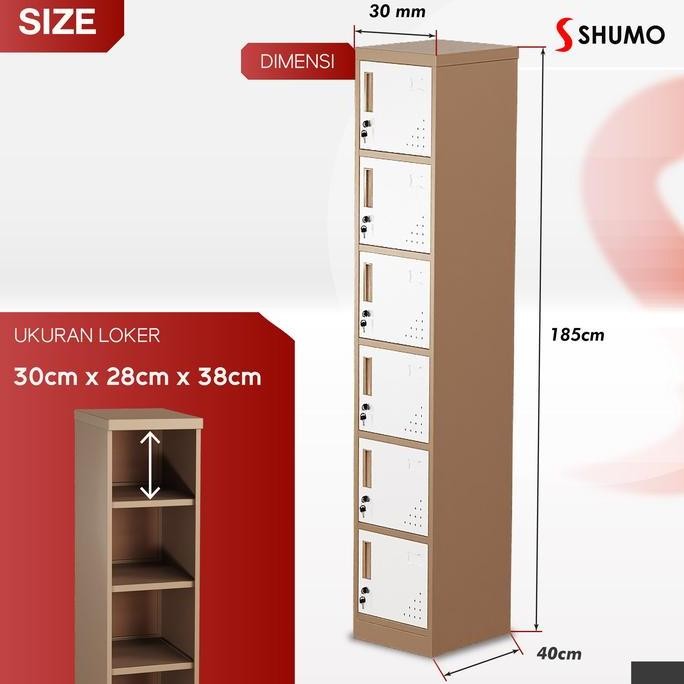 

HARGA DISKON Lemari Loker Besi 6 pintu mocca |Locker Kantor Dokumen File