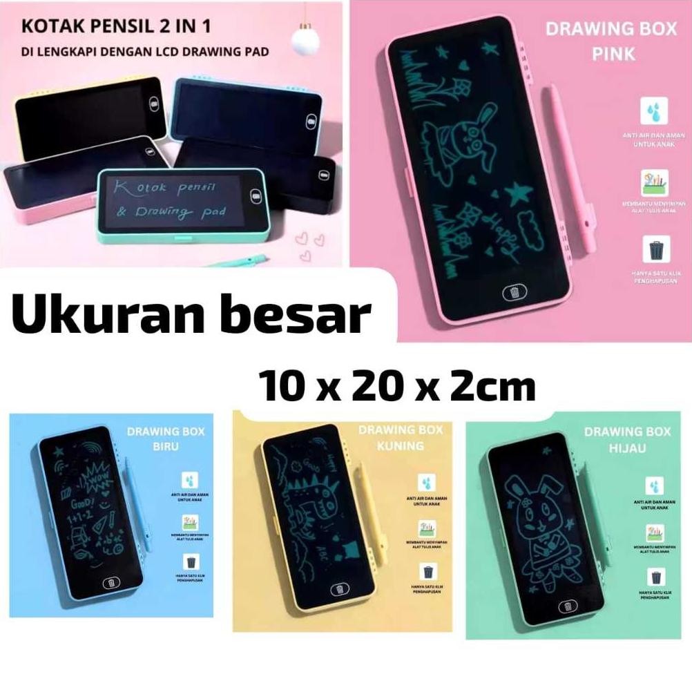 

Trending Ab121 Kotak Pensil Case Besar Lcd Writing Drawing Box Case Ukuran Besar Pencil Drawing Pad Edukasi 2In1
