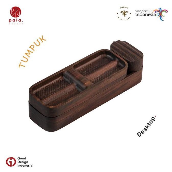 

TERMURAH PALA Nusantara Tumpuk Storage Box Alat Tulis Kantor Kayu Minimalis Sonokeling Estetik Furniture