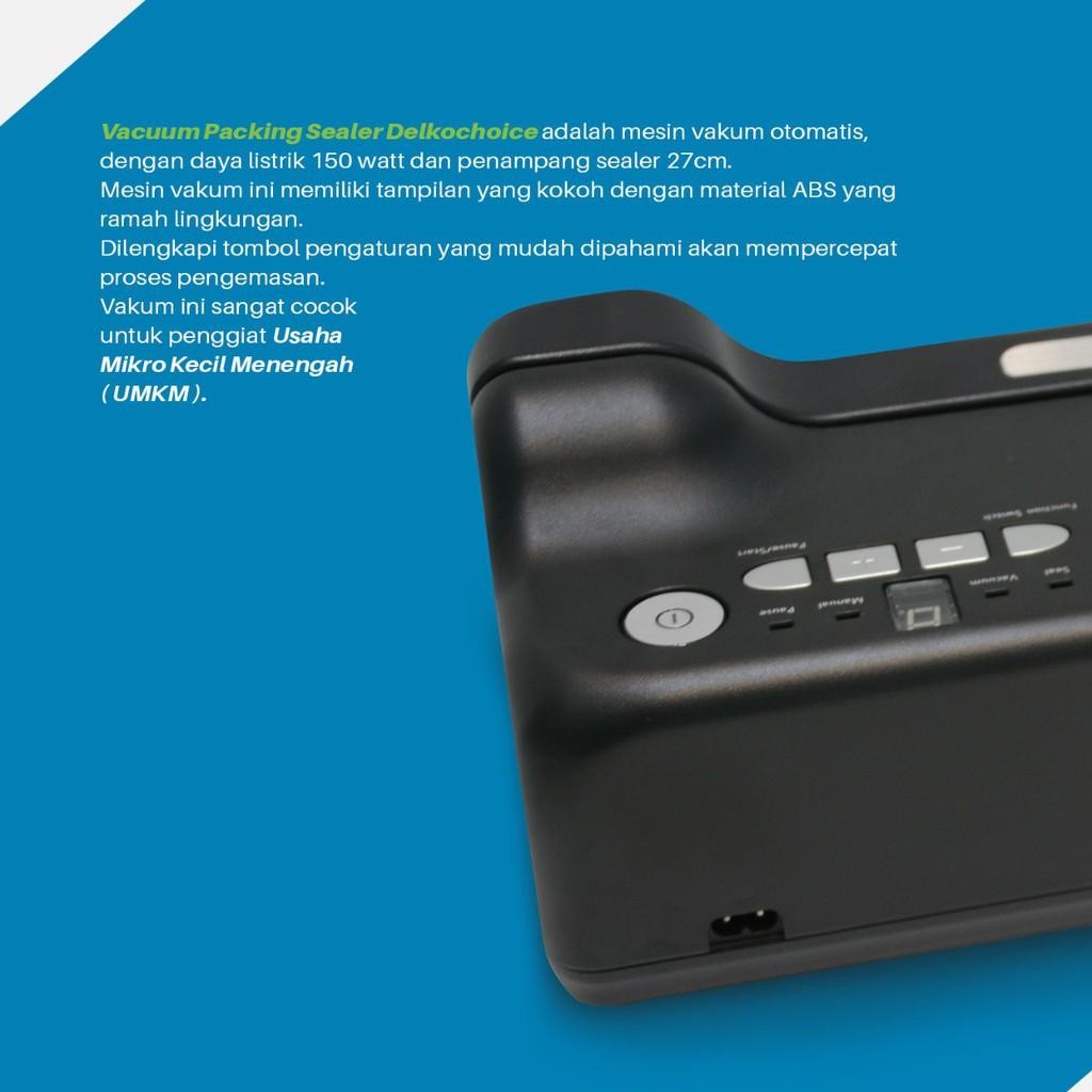 Mesin Vacuum Sealer  - Mesin Vakum Sealer Makanan Delkochoice Otomatis / Manual