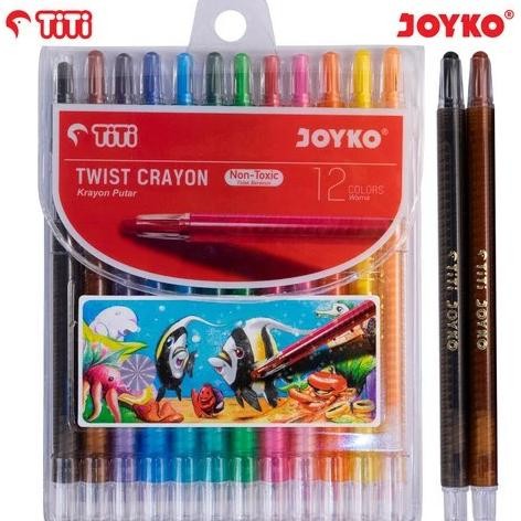 

Terbatas Twist Crayon Krayon Putar Joyko Titi Twcr-12S 12 Warna Colors