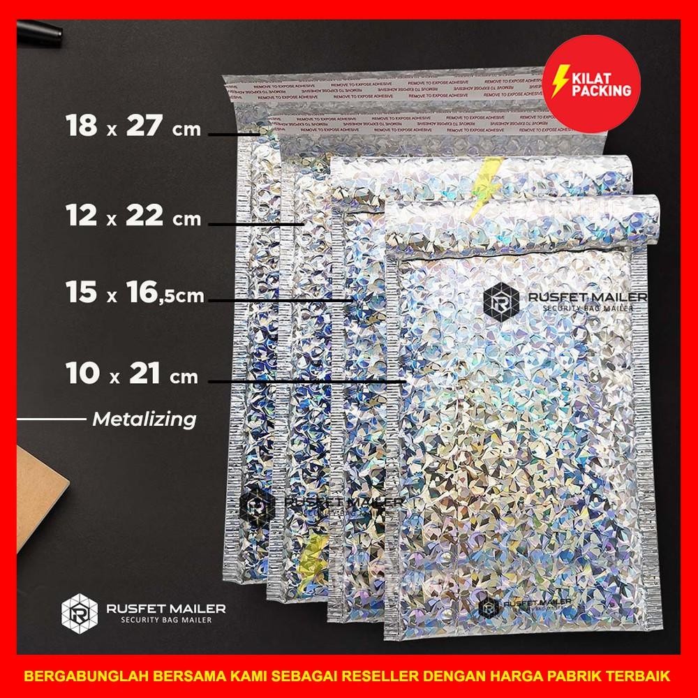 

Amplop Bubble Murah | Bubble Mailer Premium | Polybubble Murah Motif Hologram 15Cm X 16.5Cm