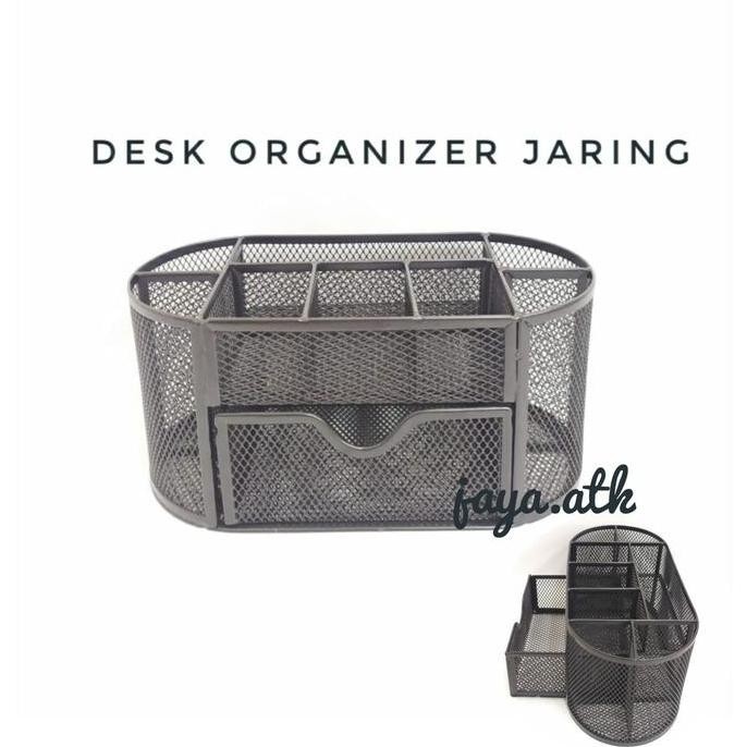 

HRG DISKON TEMPAT ALAT TULIS JARING BESI DESK ORGANIZER PEN HOLDER JARING BESI