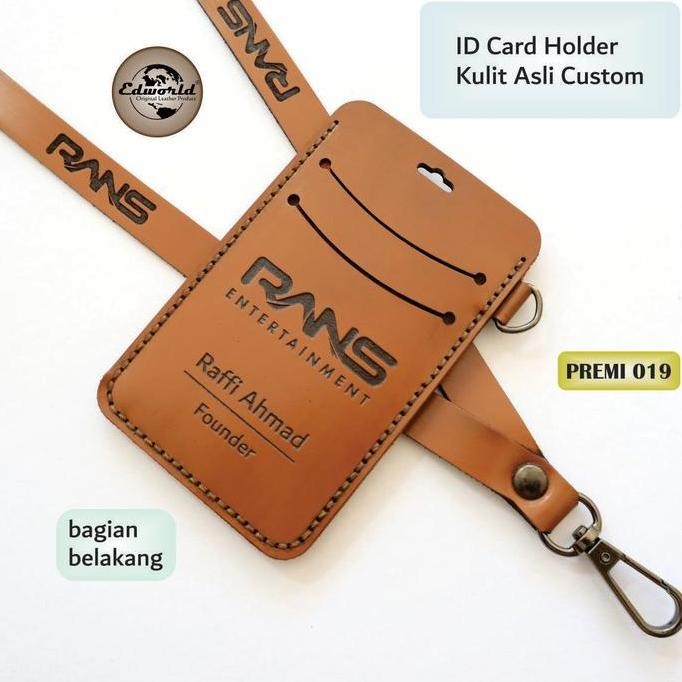 

JUAL ID Card Holder Kulit Sapi Asli 2 Slot Kartu