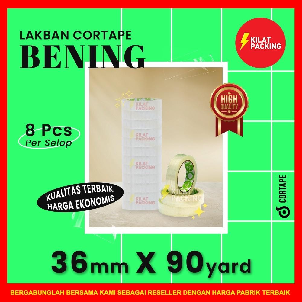 

Lakban Ekonomis Cortape Bening 36 Mm X 90 Yard Grosir Termurah Per Selop