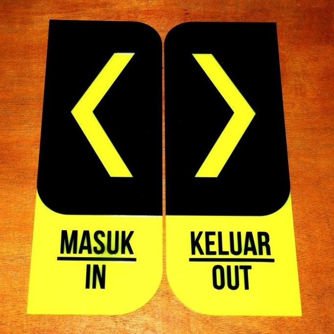 

HOT SALE Papan Tanda SIgn IN dan Out