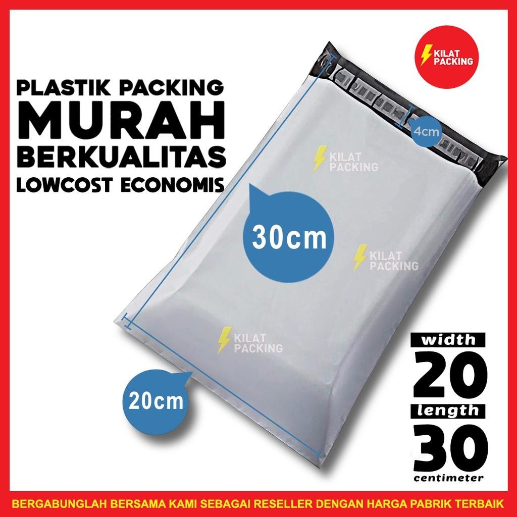 

Polymailer Low Cost Amplop Packaging Olshop Ekonomis Putih 20X30Cm