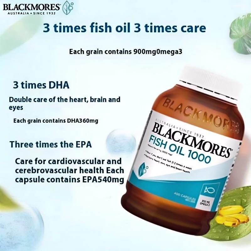 Blackmores Omega Mini Double Concentrate 400 Kapsules Minyak Ikan Blackmores Omega3 Fish Oil