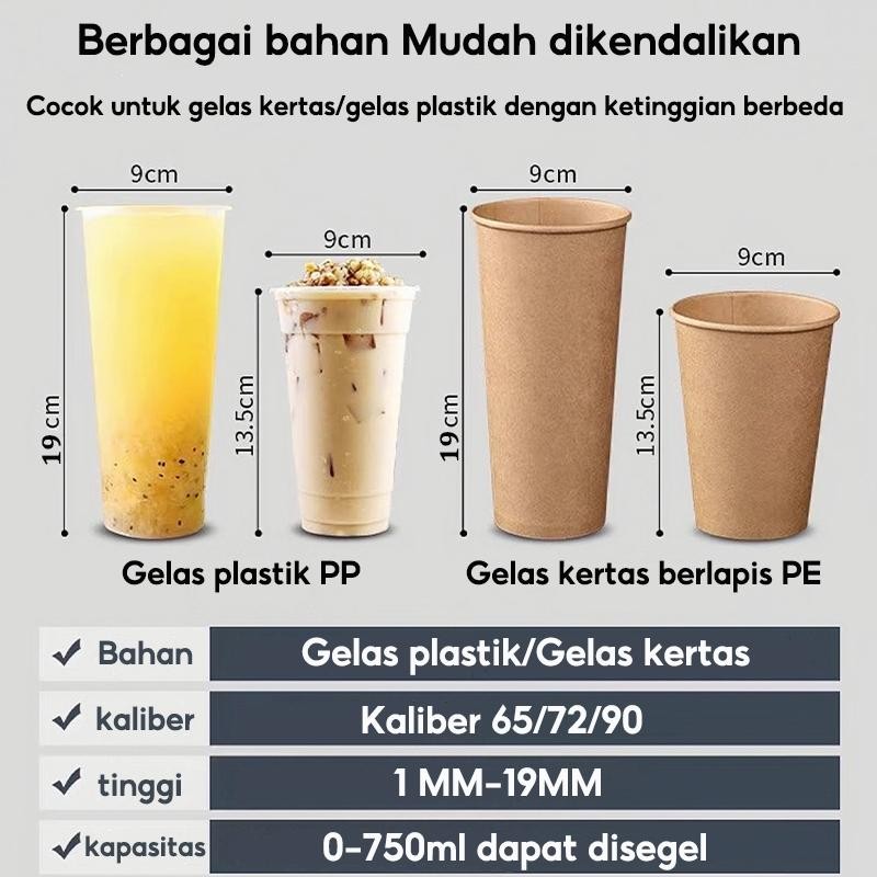 Cup Sealer  8Oz - 26Oz Mesin Press Gelas Plastik / Cup Sealer (Model Premium) Mesin Press Cup  Gelas