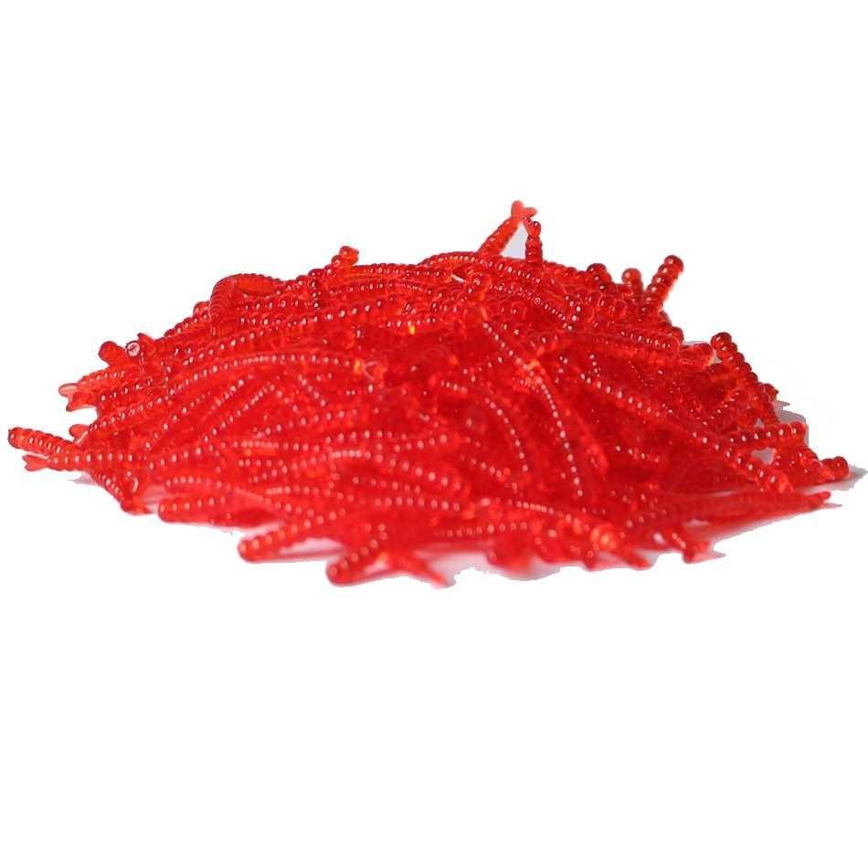 Umpan Pancing Bentuk Cacing 200Pc Fishing Gear Bait Looks Like Real Worm Umpan Pancing Buatan Tiruan