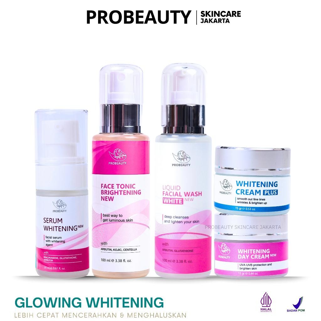 Probeauty Skincare Whitening Glowing Bpom Cream Pemutih Wajah Glowing Cepat
