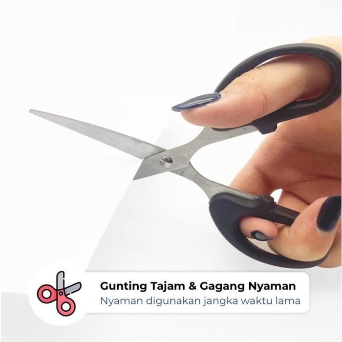 

Gunting Stainless Size Sedang Medium Tanggung 6.5" Inch 838 165