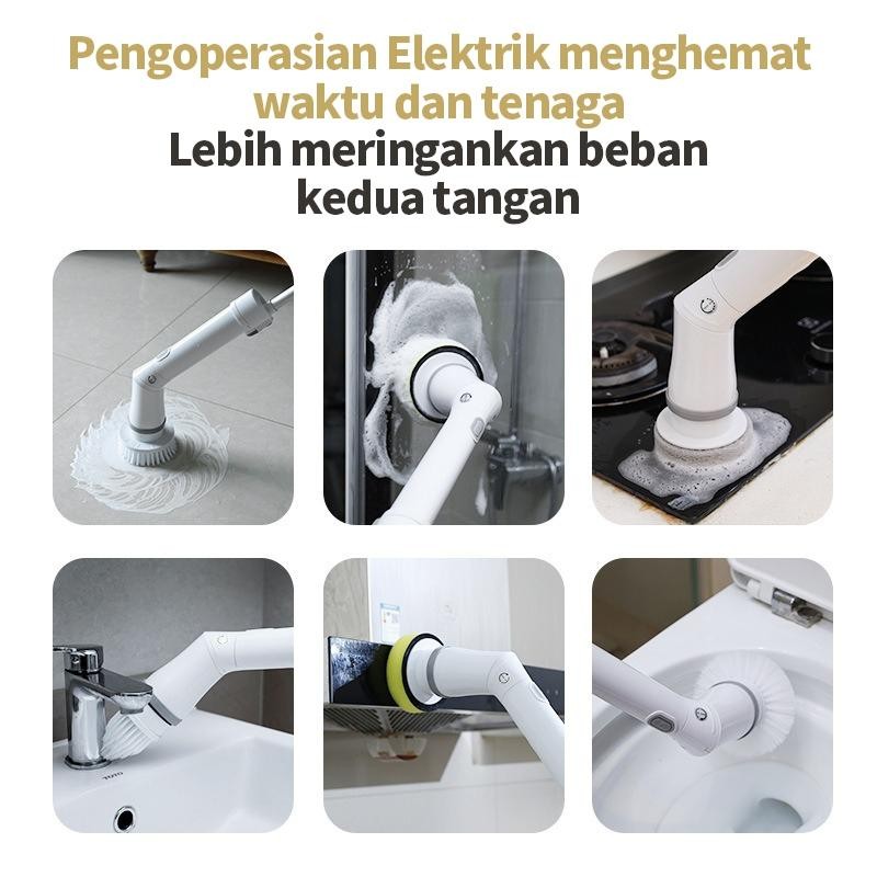 Handheld Electric Spin Scrubber Sikat Wc / Sikat Pembersih Elektrik / Elektrik Spin Scrubber Sikat /