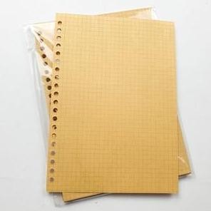 

Hot Promo !!! [Tulis Id] Basic Brown Paper Loose Leaf A5 B5 Binder Paper Blank Ruled Dotted Grid