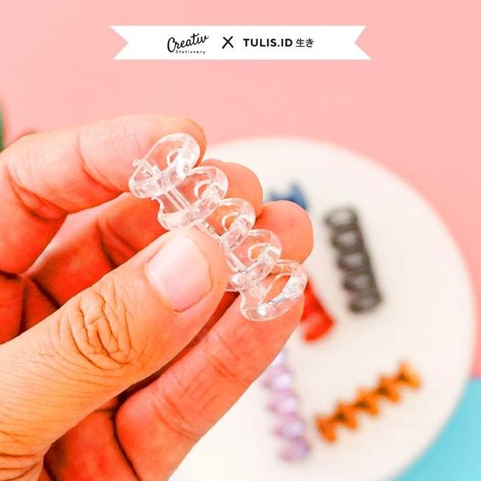 

Terlaris !!! [Tulis.Id Iki] Diy Loose Leaf Binding Ring 5 Ring