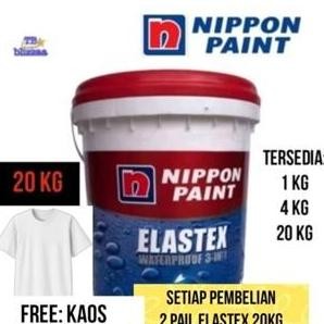 Promo | Elastex Pail 20 Kg Ready Mixasli Pabrik Elastex 20Kg Waterproof Warna 20Kg Nippon Paint