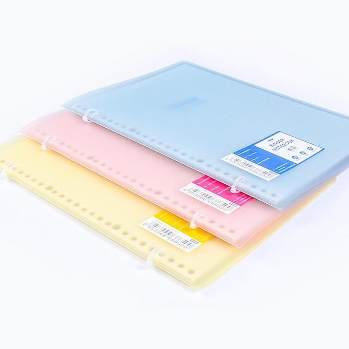 

Hot Promo !!! [Creativ] Colorful Dual Tie Slim File Binder Notebook