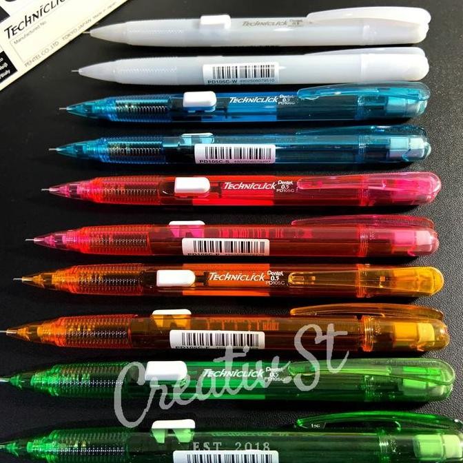 

Terlaris !!! Pentel Techniclik Doff Pensil Mekanik Mechanical Pencil Pd-105 0.5 Mm (1 Pcs)