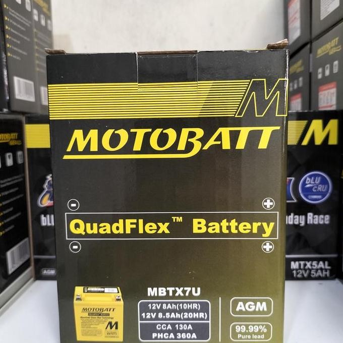 Aki Motor Yamaha R25 Motobatt Mbtx7U Aki Kering/Aki Gel - Asli