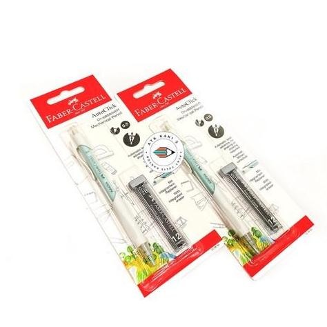 

Spot Barang !!! Faber Castell Faber-Castell Pensil Mechanical Auto Click Dan Refill - Set 0.5 Mm