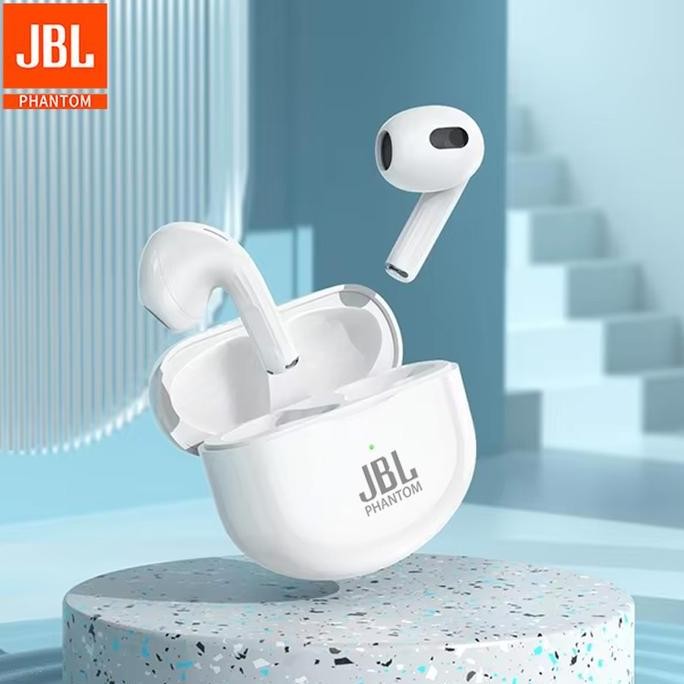 JBL Phantom 4 Earbuds Earphone Nirkabel Sejati Peredam Kebisingan Pembaruan Headset Bluetooth HD Mus