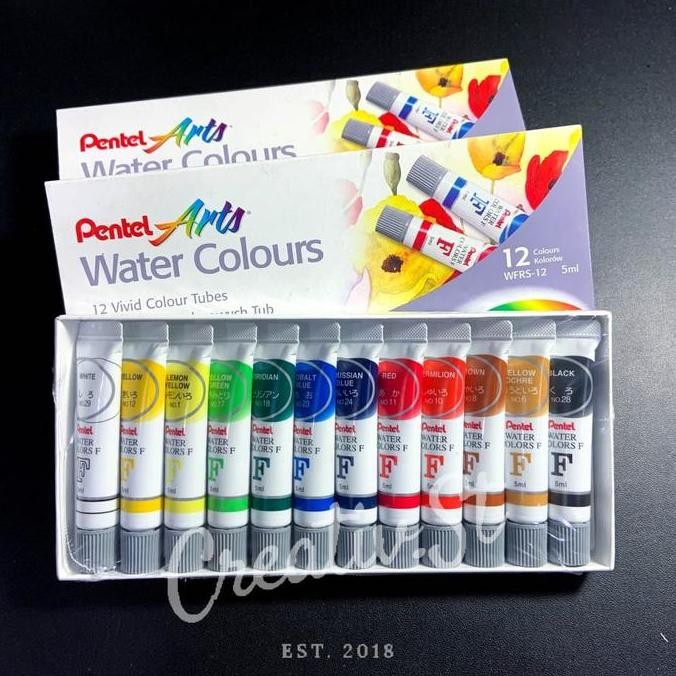 

Segera Miliki !!! Pentel Cat Air Watercolor Paint 12 Warna Set Paint Lukis Wate Rcolor (1 Pcs)